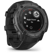 Garmin Instinct 2X Solar Rugged GPS Smartwatch, Tactical Edition, Black