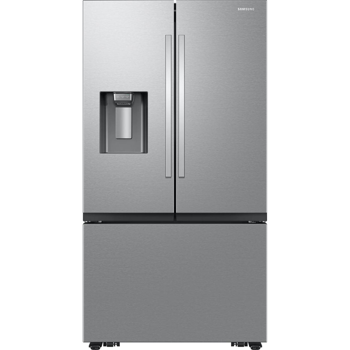 Samsung 26 cu. ft. Bespoke AI 3-Door French Door Refrigerator with Water & Ice RF27CG5B30SRAA
