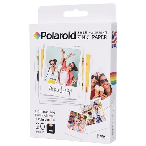 Polaroid 3.5" x 4.25" Instant Print Paper (20 Sheets) - White