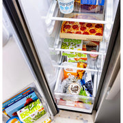 GE 36-inch, 27.9 cu. ft. Side-By-Side Refrigerator with Extra Tall Dispenser GSS28NYYFS