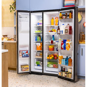 GE 36-inch, 27.9 cu. ft. Side-By-Side Refrigerator with Extra Tall Dispenser GSS28NYYFS