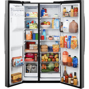 GE 36-inch, 27.9 cu. ft. Side-By-Side Refrigerator with Extra Tall Dispenser GSS28NYYFS