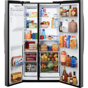 GE 36-inch, 27.7 cu. ft. Side-By-Side Refrigerator with Extra Tall Dispenser GSS28PYYFS