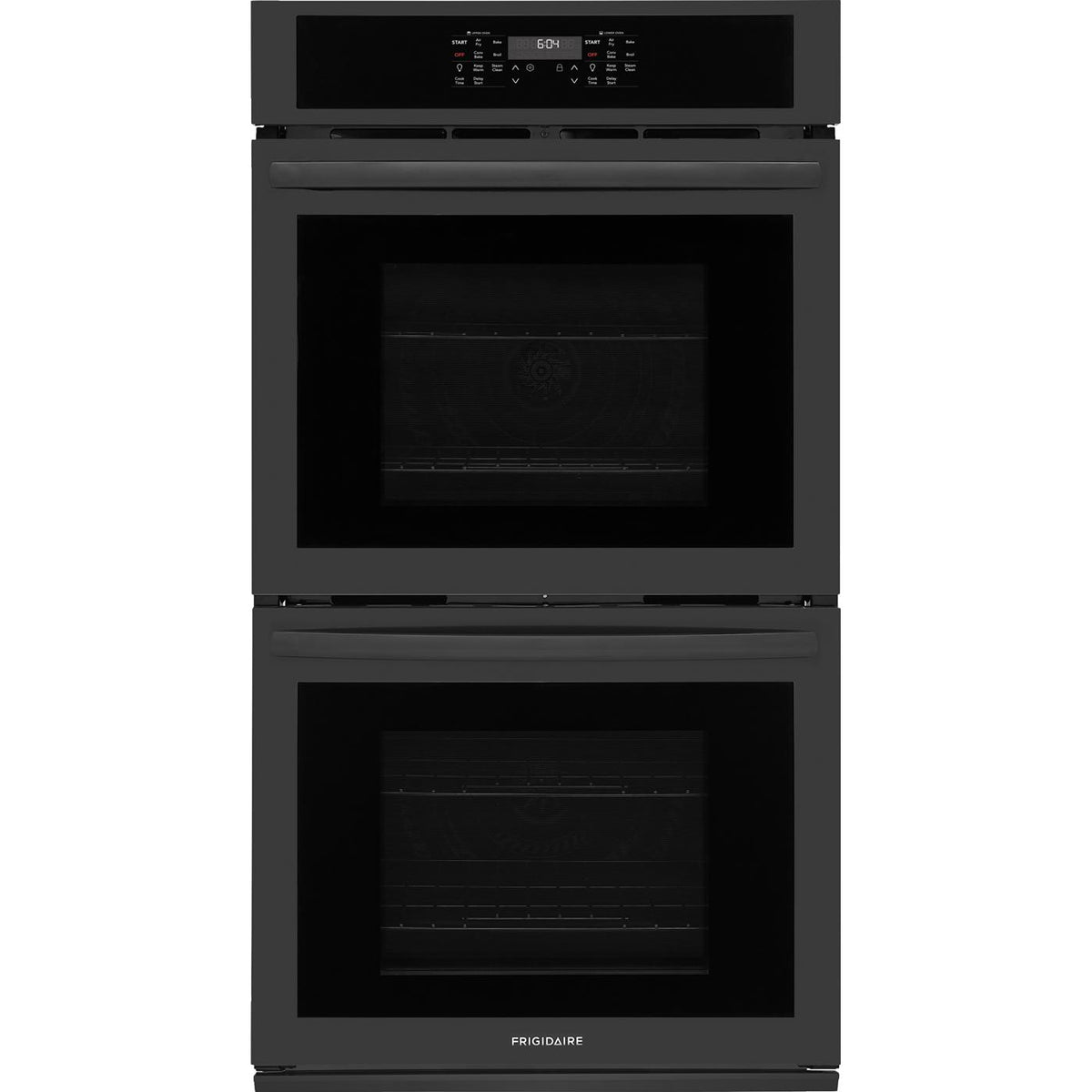Frigidaire 27-inch, 7.6 cu. ft. Built-in Double Wall Oven with Air Fry FCWD2730AB