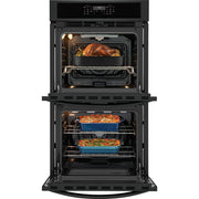 Frigidaire 27-inch, 7.6 cu. ft. Built-in Double Wall Oven with Air Fry FCWD2730AB