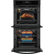 Frigidaire 27-inch, 7.6 cu. ft. Built-in Double Wall Oven with Air Fry FCWD2730AB