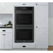 Frigidaire 27-inch, 7.6 cu. ft. Built-in Double Wall Oven with Air Fry FCWD2730AB