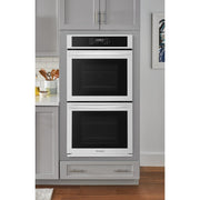 Frigidaire 27-inch, 7.6 cu. ft. Built-in Double Wall Oven with Air Fry FCWD2730AW