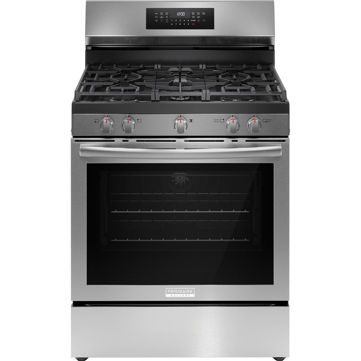 Frigidaire Gallery 30-inch Freestanding Gas Range with Air Fry Technology GCRG3059BF