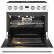 Thor Kitchen 36-inch Freestanding Gas Range with Convection Technology ARG36W