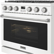 Thor Kitchen 36-inch Freestanding Gas Range with Convection Technology ARG36W