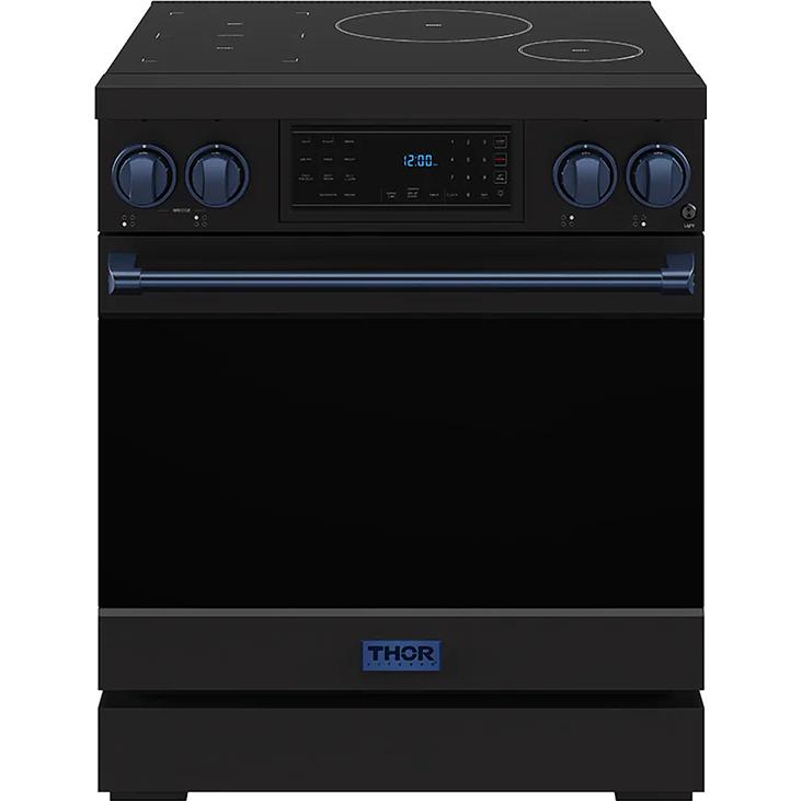Thor Kitchen 30-inch Freestanding Induction/Electric Range with Tilt Panel RSI30B-BLU