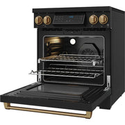 Thor Kitchen 30-inch Freestanding Induction/Electric Range with Tilt Panel RSI30B-BRZ
