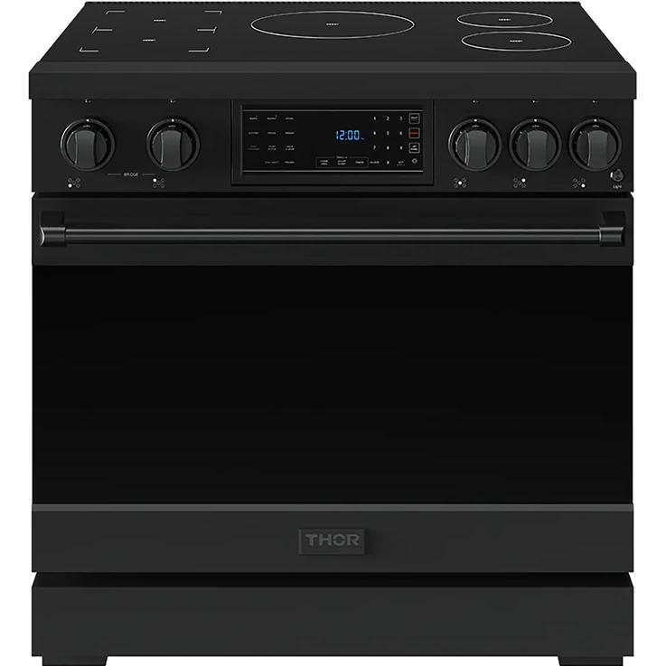 Thor Kitchen 36-inch Freestanding Induction/Electric Range with Tilt Panel RSI36B