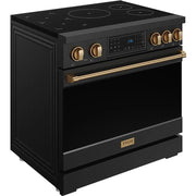 Thor Kitchen 36-inch Freestanding Induction/Electric Range with Tilt Panel RSI36B-BRZ