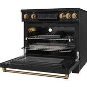 Thor Kitchen 36-inch Freestanding Induction/Electric Range with Tilt Panel RSI36B-BRZ