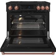 Thor Kitchen 36-inch Freestanding Induction/Electric Range with Tilt Panel RSI36B-RSG