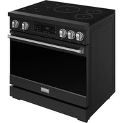Thor Kitchen 36-inch Freestanding Induction/Electric Range with Tilt Panel RSI36B-SS