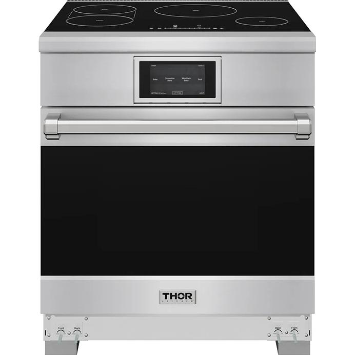 Thor Kitchen 30-inch Freestanding Induction/Electric Range with Tilt Panel XRI30E