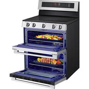 LG 30-inch, 7.3 cu. ft. Smart Electric Double Oven Freestanding Range with ProBake Convection® LDEL7324YE