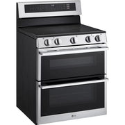 LG 30-inch, 7.3 cu. ft. Smart Electric Double Oven Freestanding Range with ProBake Convection® LDEL7324YE