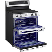 LG 30-inch, 7.3 cu. ft. Smart Electric Double Oven Freestanding Range with ProBake Convection® LDEL7324YE
