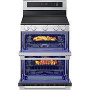 LG 30-inch, 7.3 cu. ft. Smart Electric Double Oven Freestanding Range with ProBake Convection® LDEL7324YE
