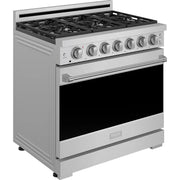 Thor Kitchen 36-inch Freestanding Gas Range with Precision Knob Control RSG36P