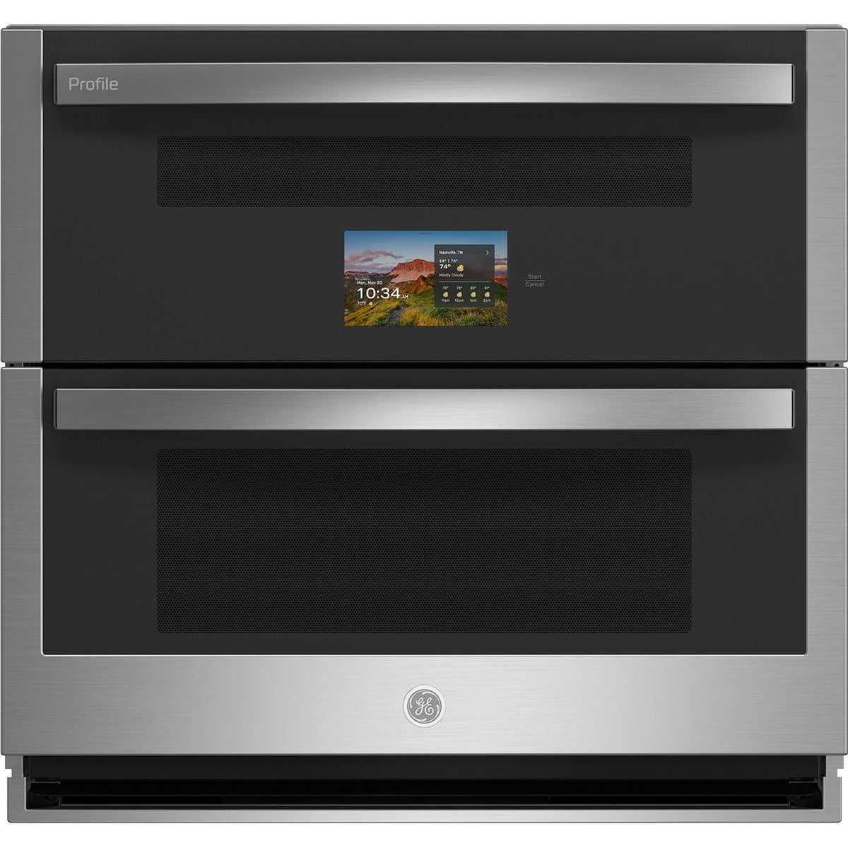 GE Profile 30-inch Built-In Wall Oven with Twin Flex Convection PTS9200SZSS
