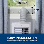 GE 6,100 BTU Portable Air Conditioner with Dehumidifier, White - Refurbished