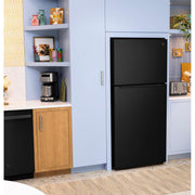 GE 30-inch, 19 cu. ft. Freestanding Top Freezer Refrigerator with Garage-Ready Performance GPS19KGZBB