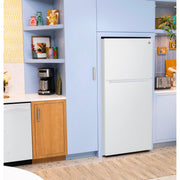 GE 30-inch, 21 cu. ft. Freestanding Top Freezer Refrigerator with Garage-Ready Performance GPS21KGZWW
