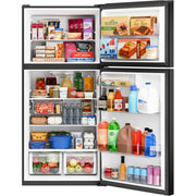 GE 30-inch, 21 cu. ft. Freestanding Top Freezer Refrigerator with Garage-Ready Performance GPS21KGZBB