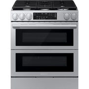 Samsung 30-inch, 6.0 cu. ft. Slide-in Gas Range with True Convection Technology NSG90H60DRAA