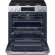 Samsung 30-inch, 6.0 cu. ft. Slide-in Gas Range with True Convection Technology NSG90H60DRAA