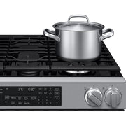 Samsung 30-inch, 6.0 cu. ft. Slide-in Gas Range with True Convection Technology NSG90H60DRAA