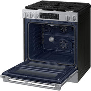 Samsung 30-inch, 6.0 cu. ft. Slide-in Gas Range with True Convection Technology NSG90H60DRAA