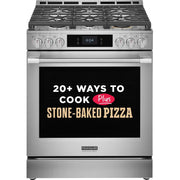 Frigidaire Professional 30-inch Gas Range with Stone-Baked Pizza PCFG3085BF