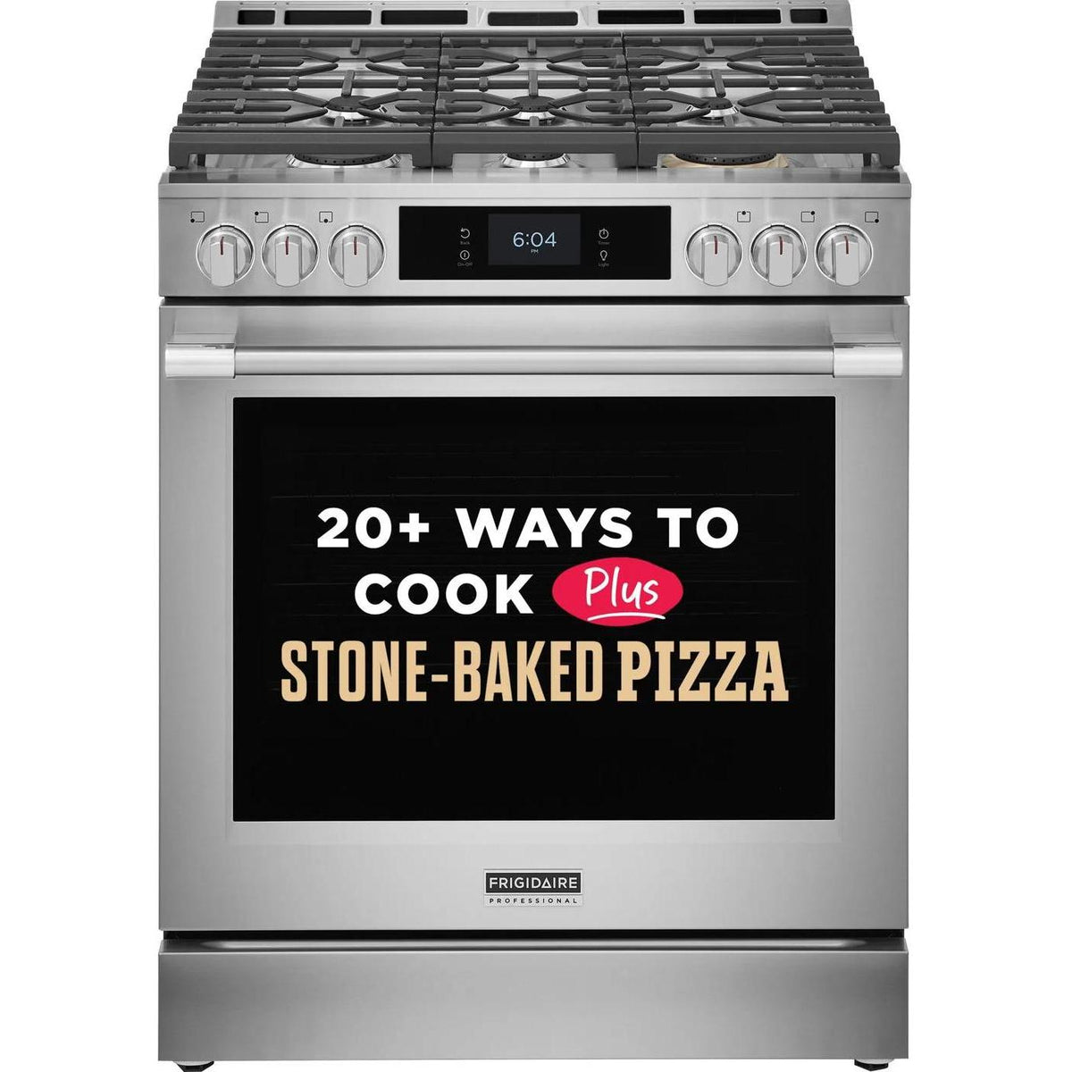 Frigidaire Professional 30-inch Gas Range with Stone-Baked Pizza PCFG3085BF