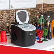 Deco Chef Compact Countertop Ice Maker 26LBs in 24HRs, 9 Ice Cubes in 6 Minutes, Black