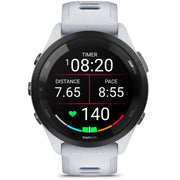 Garmin Forerunner 265 GPS Smartwatch, Whitestone/Tidal Blue