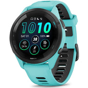 Garmin Forerunner 265 GPS Smartwatch, Aqua/Black