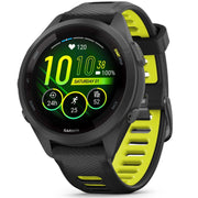 Garmin Forerunner 265S GPS Smartwatch, Black/Amp Yellow