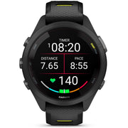 Garmin Forerunner 265S GPS Smartwatch, Black/Amp Yellow
