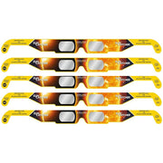 Explore Scientific Sun Catcher Solar Eclipse Glasses 5 Pack - Certified Safe for Eclipse Viewing