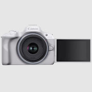 Canon EOS R50 Mirrorless Camera White + 18-45mm IS STM Lens Kit Essential Bundle