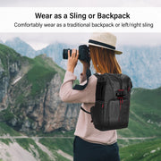 Deco Photo Camera/Drone Sling Backpack for Cameras & Accessories Fits 15-inch Laptops