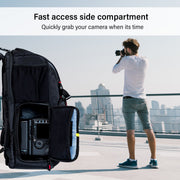 Deco Photo Camera/Drone Sling Backpack for Cameras & Accessories Fits 15-inch Laptops