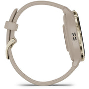 Garmin Venu 3S Health Fitness GPS Smartwatch Gold Steel Bezel w/French Gray Case (41mm)