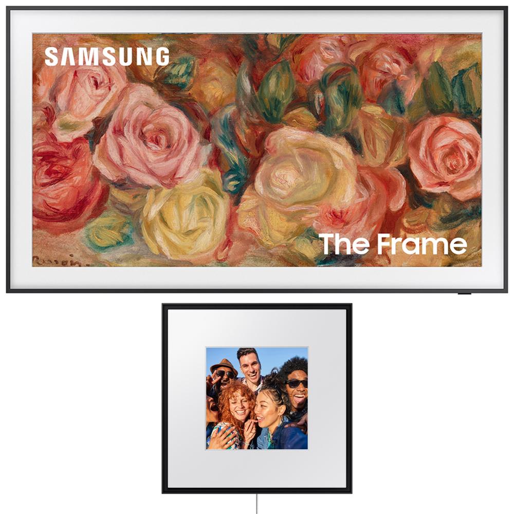 Samsung 65" The Frame QLED 4K Smart TV (2024) + Photo Music Frame Smart Speaker Bundle